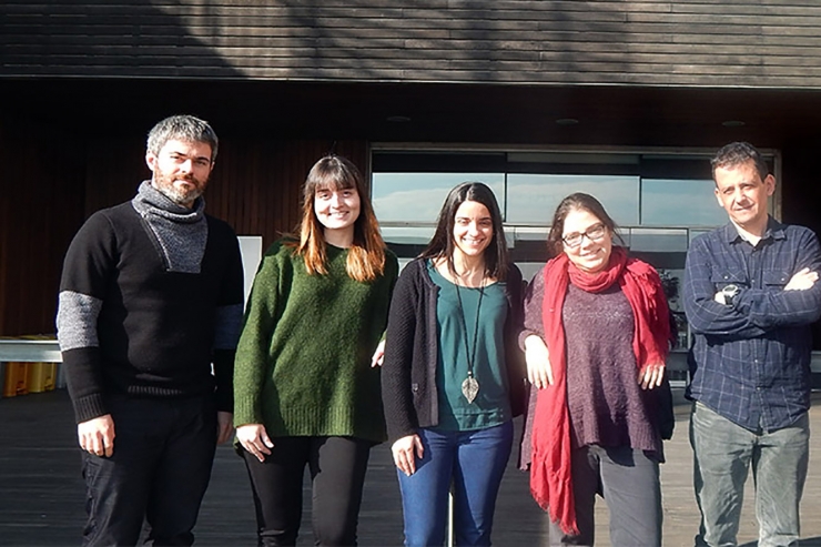 Part de l'equip del programa de recerca en clima i salut de l'ISGlobal amb Joan Ballester i Xavier Rodó.